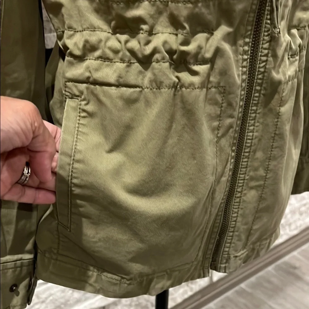 J Crew military green utility jacket size XS